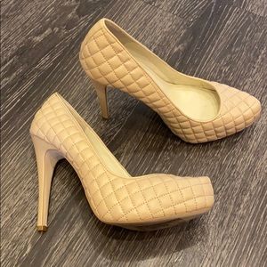 BCBG nude stiletto heels